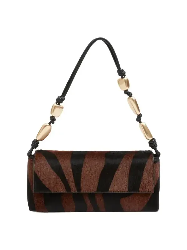 Piedra Calf Hair Shoulder Bag Piedra Calf Hair Shoulder Bag