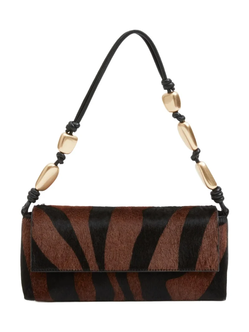 Piedra Calf Hair Shoulder Bag