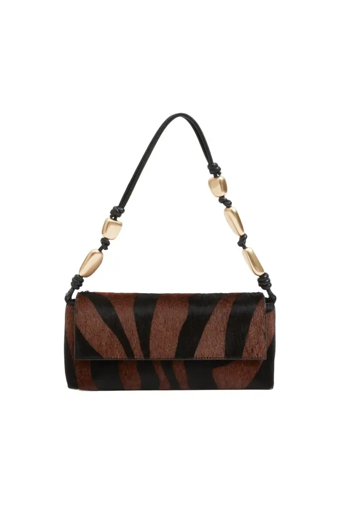 Simkhai Piedra Calf Hair Shoulder Bag