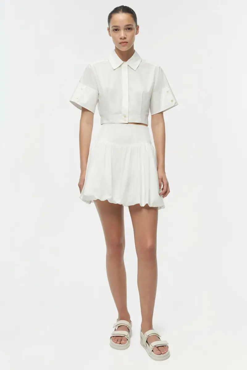 Simkhai Pippa Bubble Mini Skirt | Thumbnail 2 Simkhai Pippa Bubble Mini Skirt | Thumbnail 2
