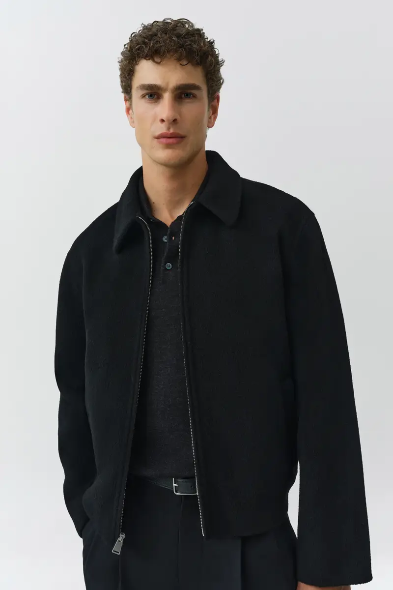 Simkhai Quinn Zip Front Wool Jacket | Thumbnail 3