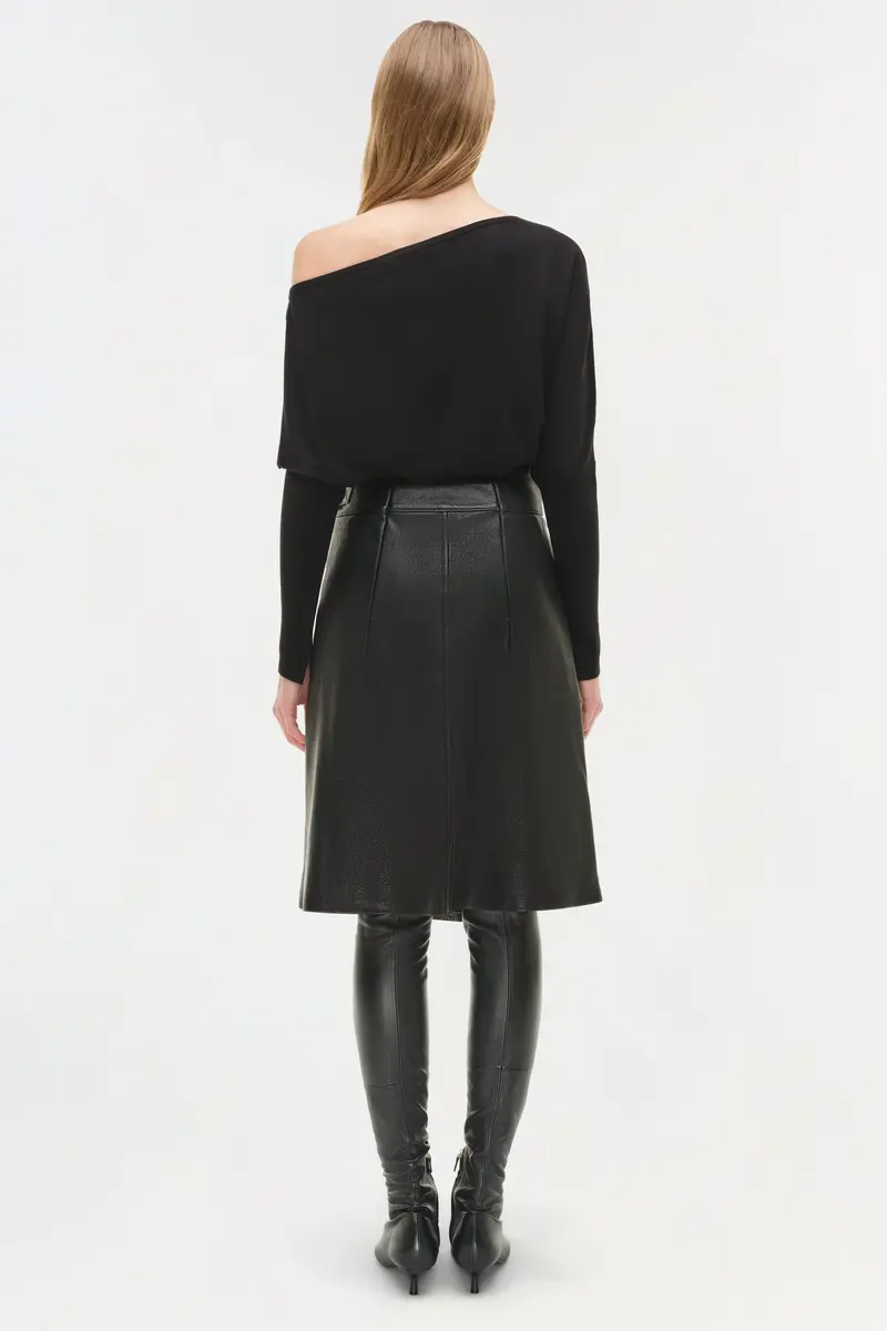 Simkhai Raddix Leather Midi Skirt | Thumbnail 6 Simkhai Raddix Leather Midi Skirt | Thumbnail 6