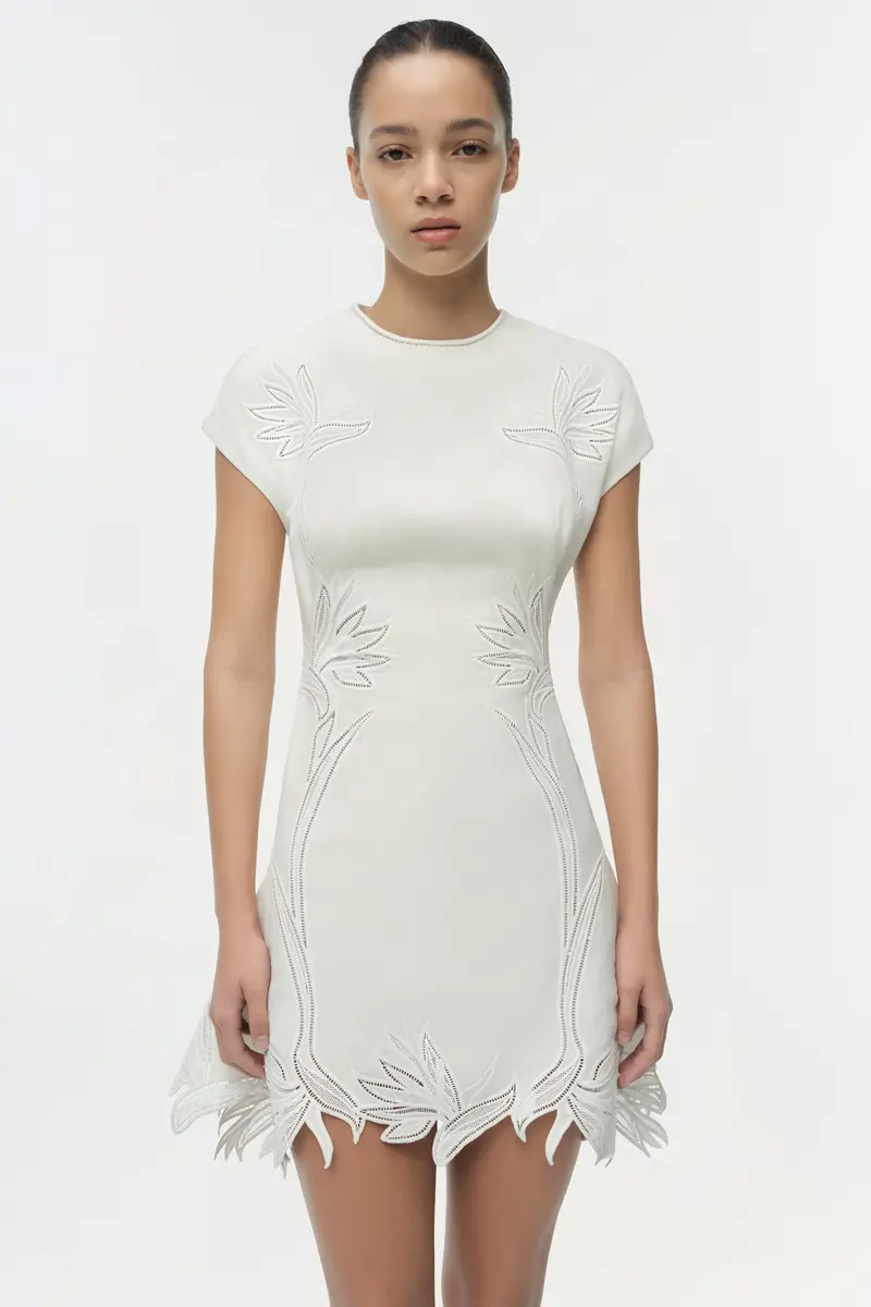 Simkhai Raquel Embroidered Mini Dress | Thumbnail 3 Simkhai Raquel Embroidered Mini Dress | Thumbnail 3