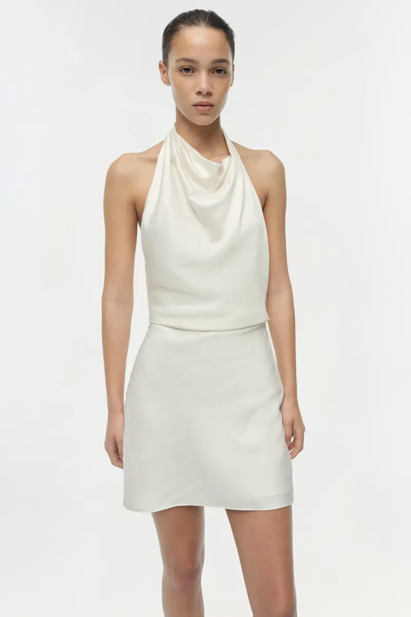 Simkhai Reanna Satin Mini Dress | Thumbnail 3 Simkhai Reanna Satin Mini Dress | Thumbnail 3