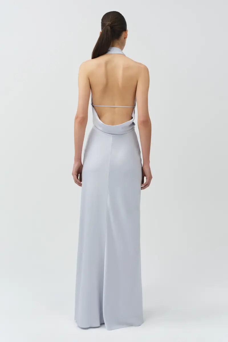 Simkhai Reannon Draped Satin Gown | Thumbnail 4 Simkhai Reannon Draped Satin Gown | Thumbnail 4