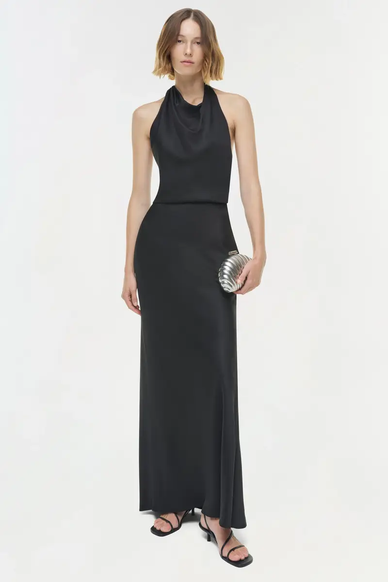 Simkhai Reannon Draped Satin Gown | Thumbnail 2