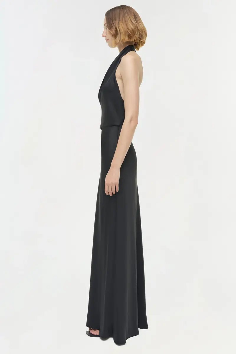Simkhai Reannon Draped Satin Gown | Thumbnail 4