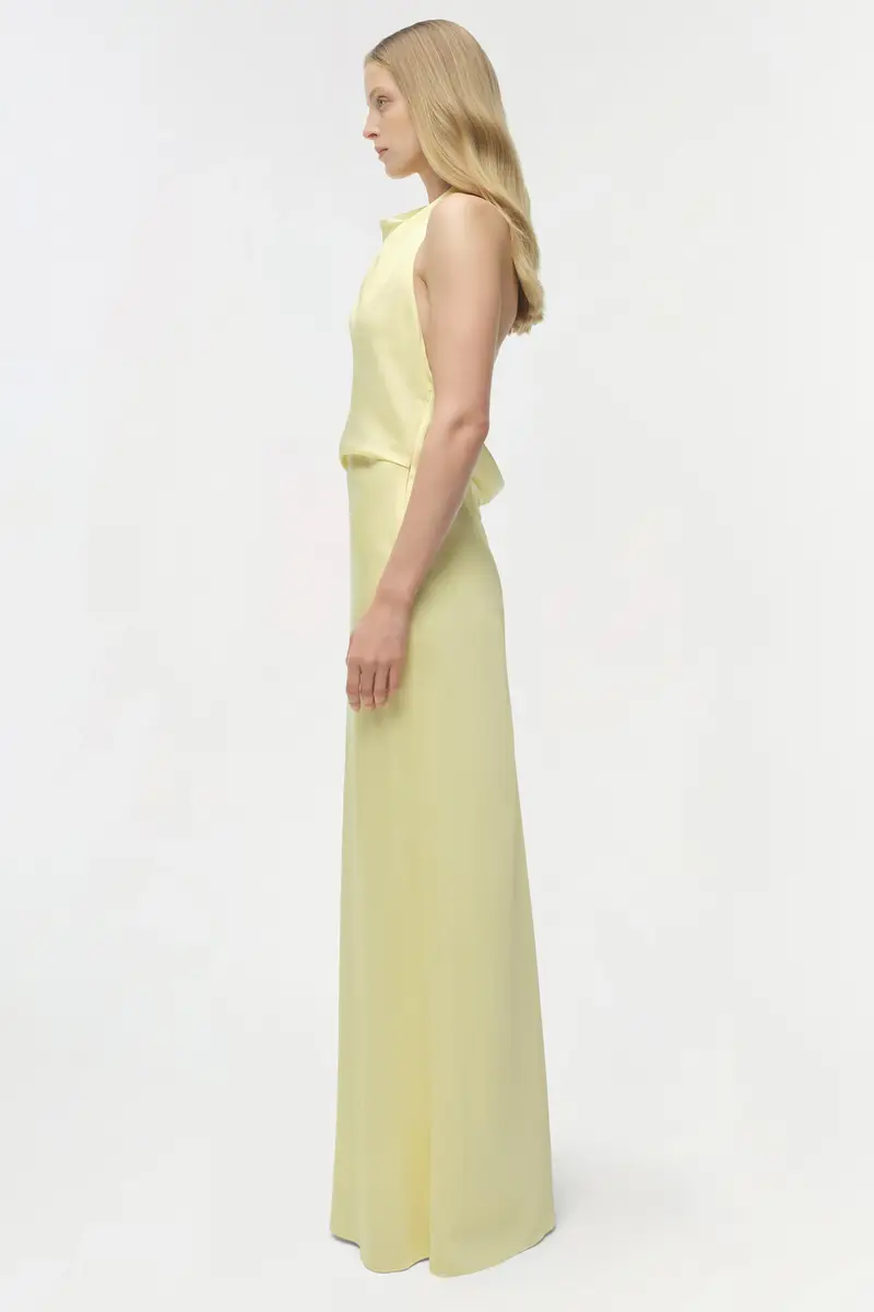 Simkhai Reannon Draped Satin Gown | Thumbnail 4 Simkhai Reannon Draped Satin Gown | Thumbnail 4