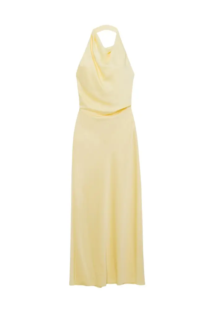 Simkhai Reannon Draped Satin Gown