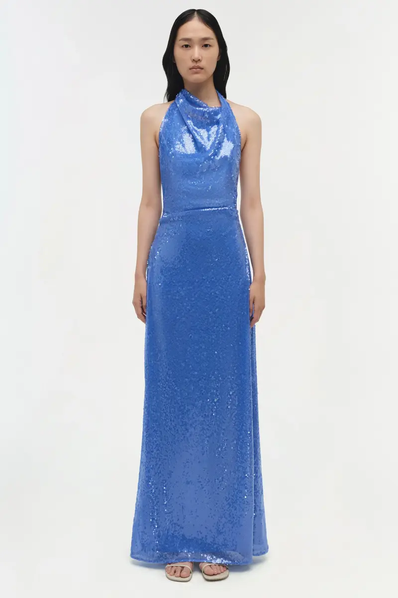 Simkhai Reannon Draped Sequin Gown | Thumbnail 7 Simkhai Reannon Draped Sequin Gown | Thumbnail 7