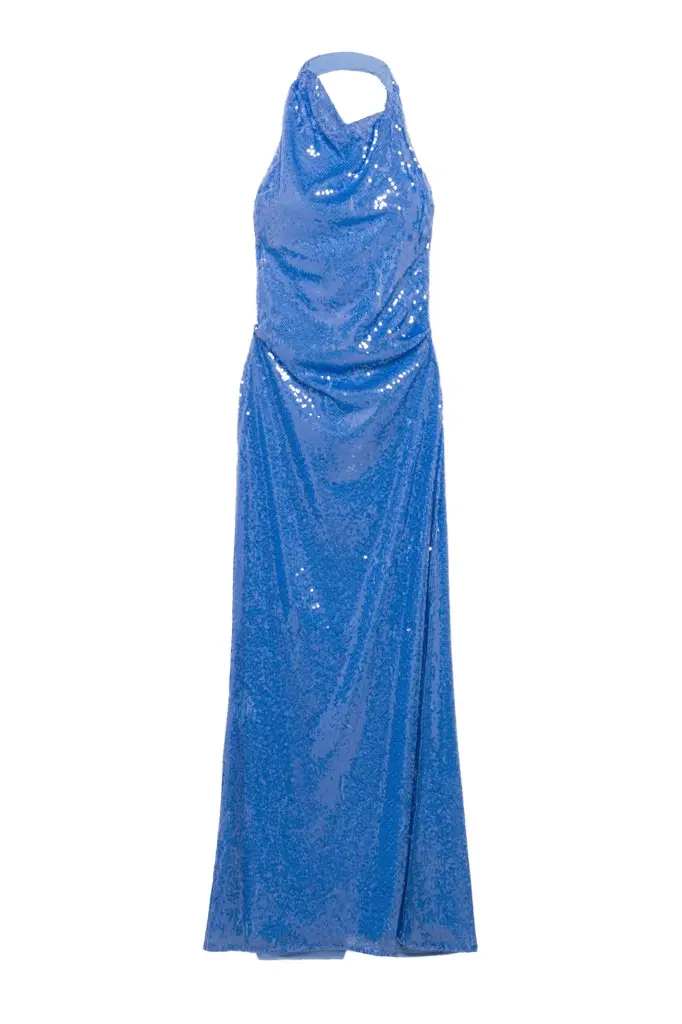 Simkhai Reannon Draped Sequin Gown