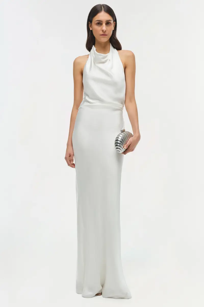 Simkhai Reannon Satin Gown | Thumbnail 2 Simkhai Reannon Satin Gown | Thumbnail 2