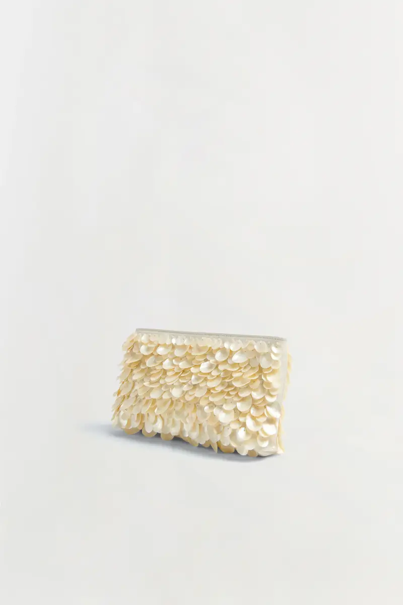 Simkhai Reese Natural Shell Beaded Clutch | Thumbnail 3 Simkhai Reese Natural Shell Beaded Clutch | Thumbnail 3