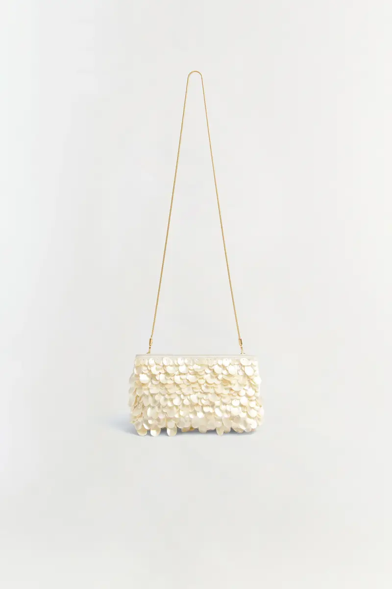 Simkhai Reese Natural Shell Beaded Clutch | Thumbnail 4 Simkhai Reese Natural Shell Beaded Clutch | Thumbnail 4