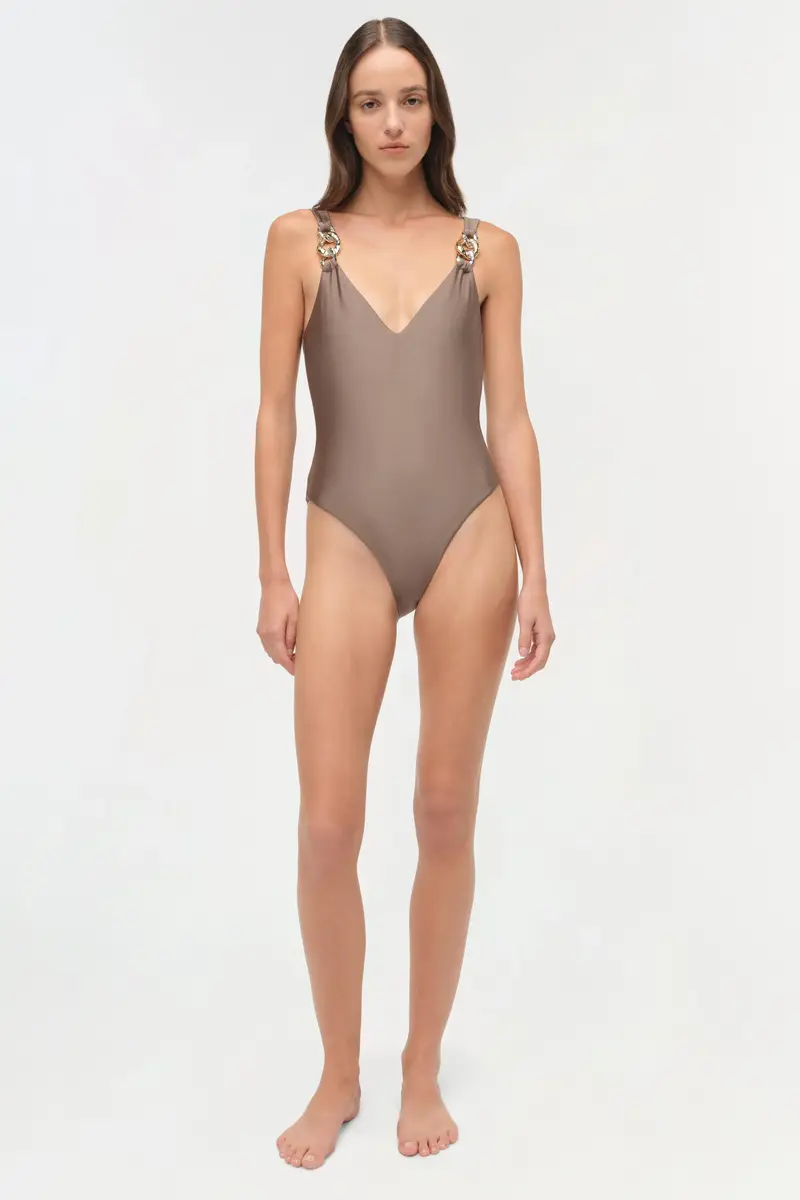 Simkhai Regan Satin One Piece | Thumbnail 2 Simkhai Regan Satin One Piece | Thumbnail 2