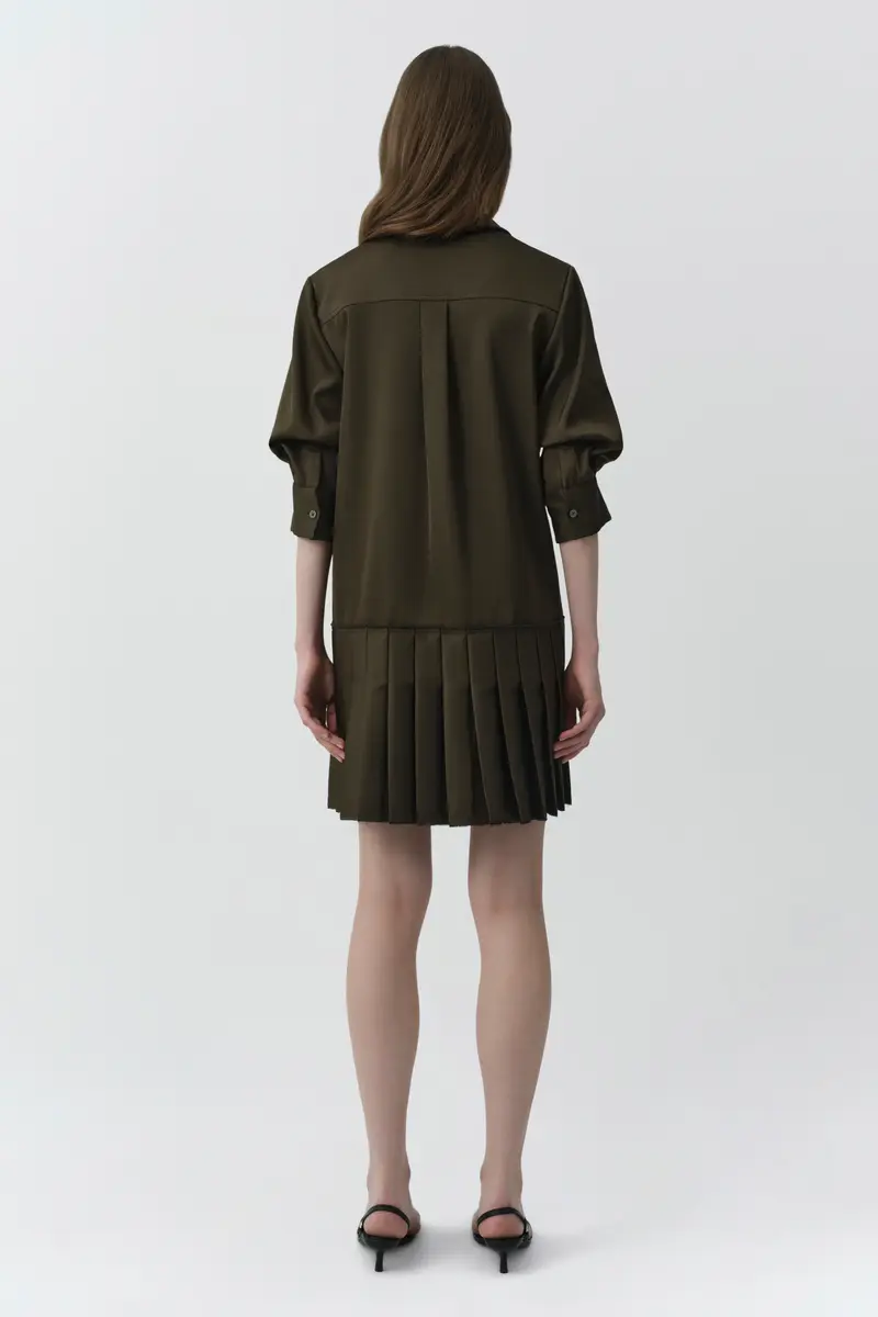 Simkhai Regina Pleated Mini Shirt Dress | Thumbnail 5 Simkhai Regina Pleated Mini Shirt Dress | Thumbnail 5