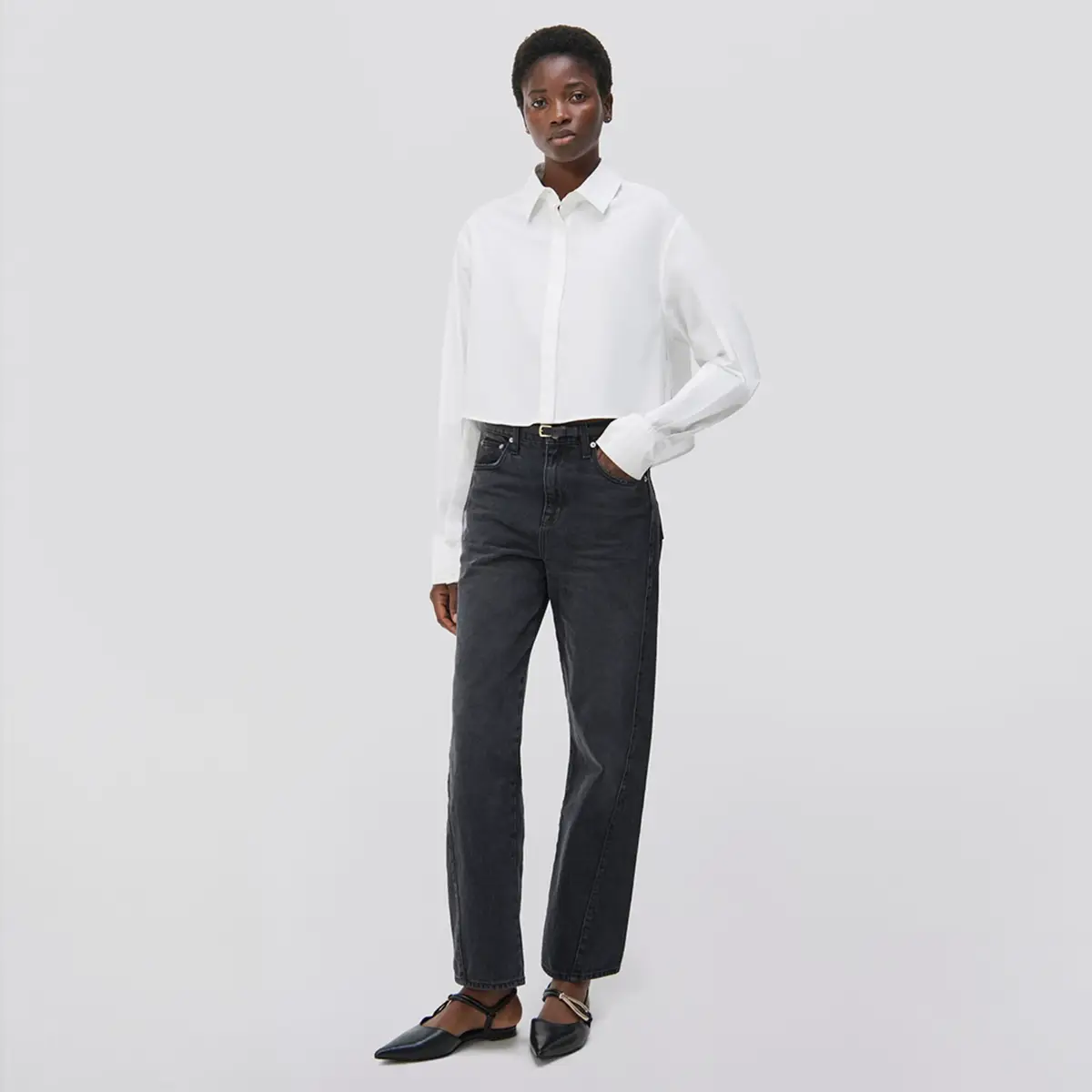 Simkhai Renata Cropped Shirt | Thumbnail 2 Simkhai Renata Cropped Shirt | Thumbnail 2