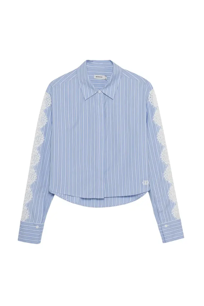 Simkhai Renata Cropped Shirt