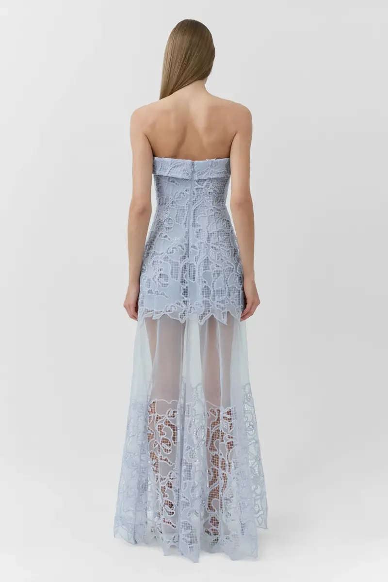 Simkhai Rennis Embroidered Organza Bustier Gown | Thumbnail 5 Simkhai Rennis Embroidered Organza Bustier Gown | Thumbnail 5