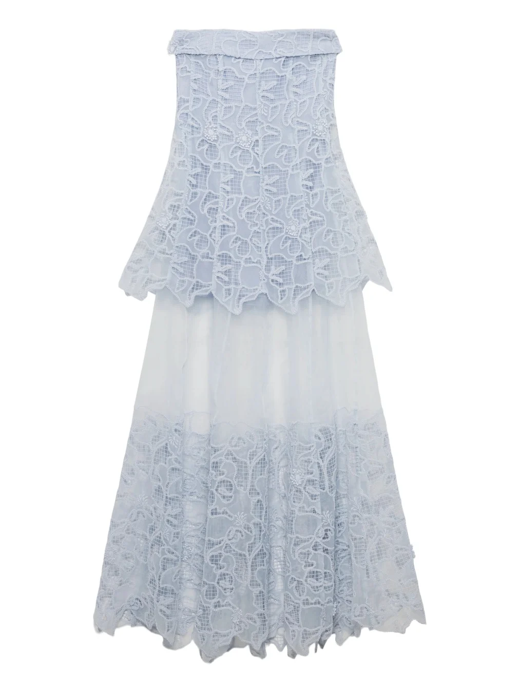 Rennis Embroidered Organza Bustier Gown Rennis Embroidered Organza Bustier Gown