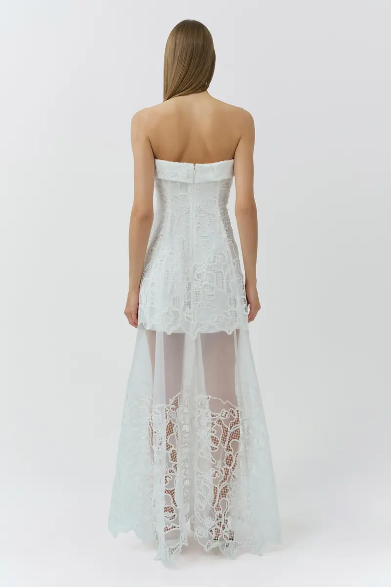 Simkhai Rennis Embroidered Organza Bustier Gown | Thumbnail 5 Simkhai Rennis Embroidered Organza Bustier Gown | Thumbnail 5