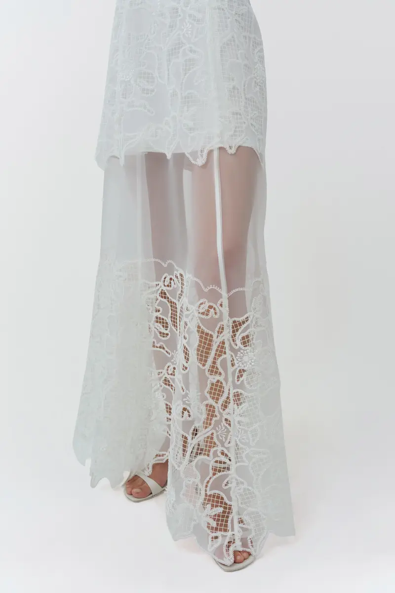 Simkhai Rennis Embroidered Organza Bustier Gown | Thumbnail 6 Simkhai Rennis Embroidered Organza Bustier Gown | Thumbnail 6