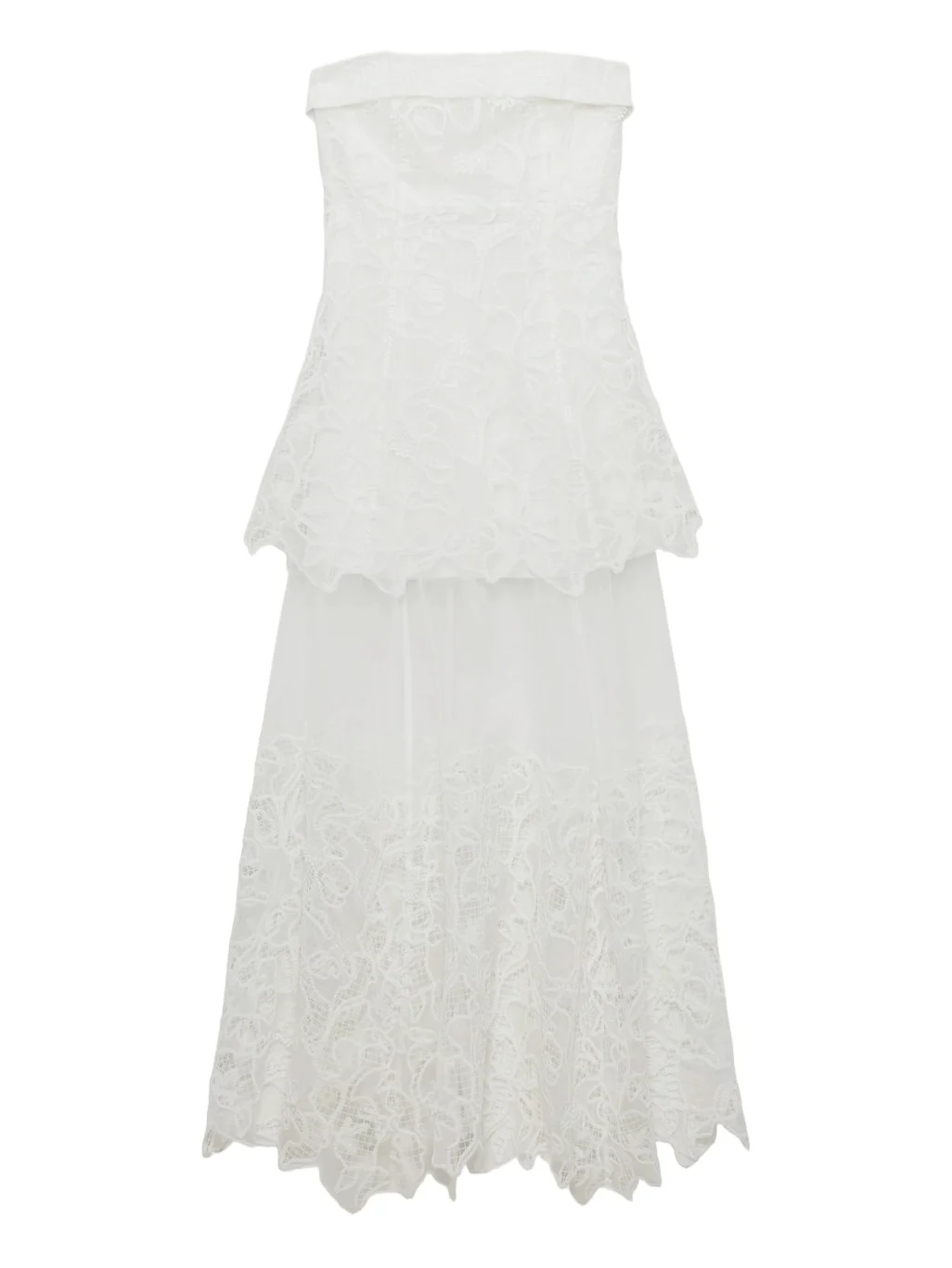 Rennis Embroidered Organza Bustier Gown Rennis Embroidered Organza Bustier Gown