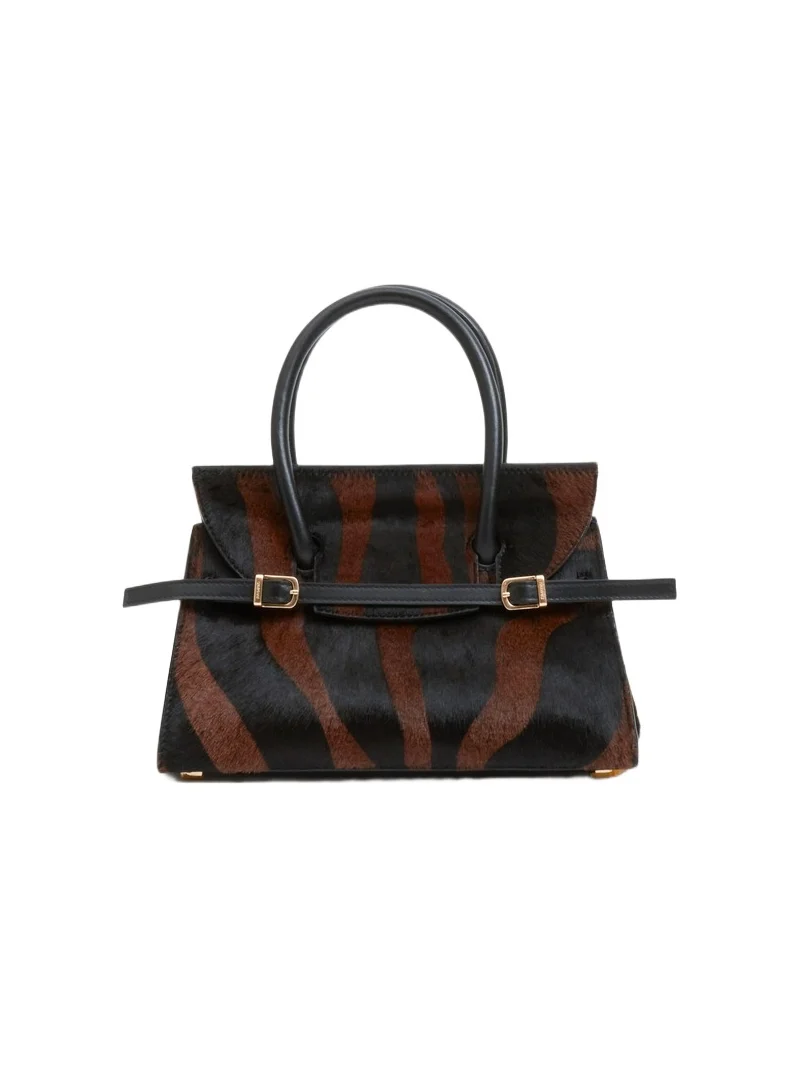 River Calf Hair Top Handle Bag