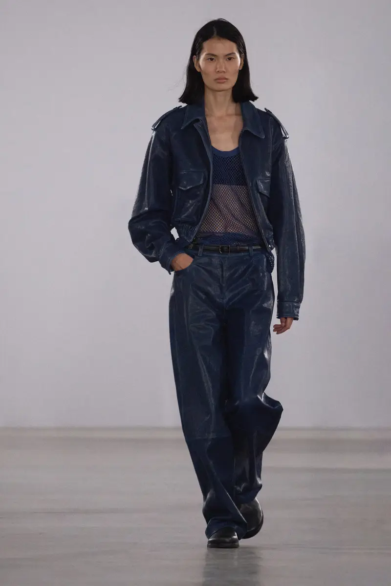 Simkhai Roland Leather Cropped Jacket | Thumbnail 2 Simkhai Roland Leather Cropped Jacket | Thumbnail 2