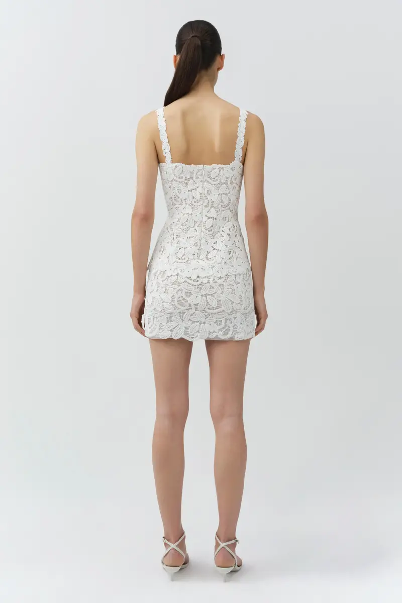 Simkhai Rylin Floral Raffia Mini Dress | Thumbnail 4 Simkhai Rylin Floral Raffia Mini Dress | Thumbnail 4