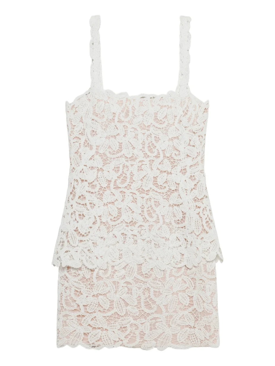 Rylin Floral Raffia Mini Dress Rylin Floral Raffia Mini Dress
