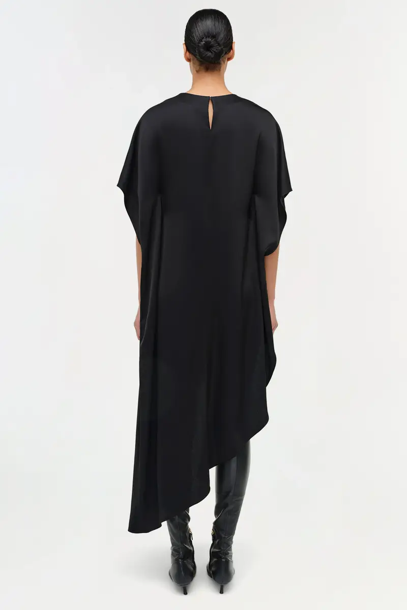 Simkhai Sadia Satin Mini Cape Dress | Thumbnail 6