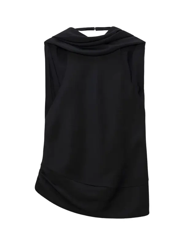Simkhai Samira Satin Cape Top