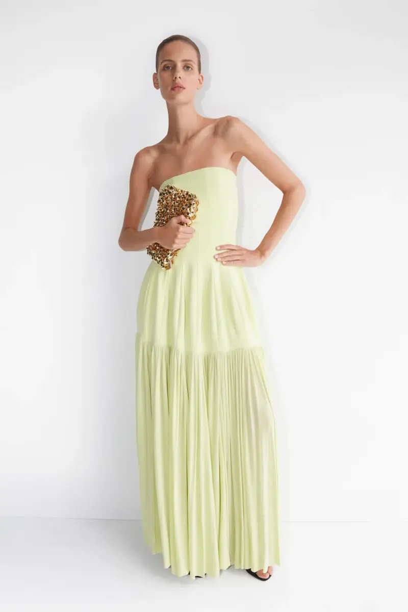 Simkhai Sandrine Draped Jersey Bustier Midi Dress | Thumbnail 2