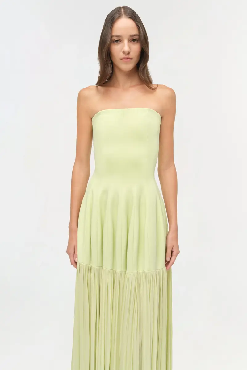 Simkhai Sandrine Draped Jersey Bustier Midi Dress | Thumbnail 4