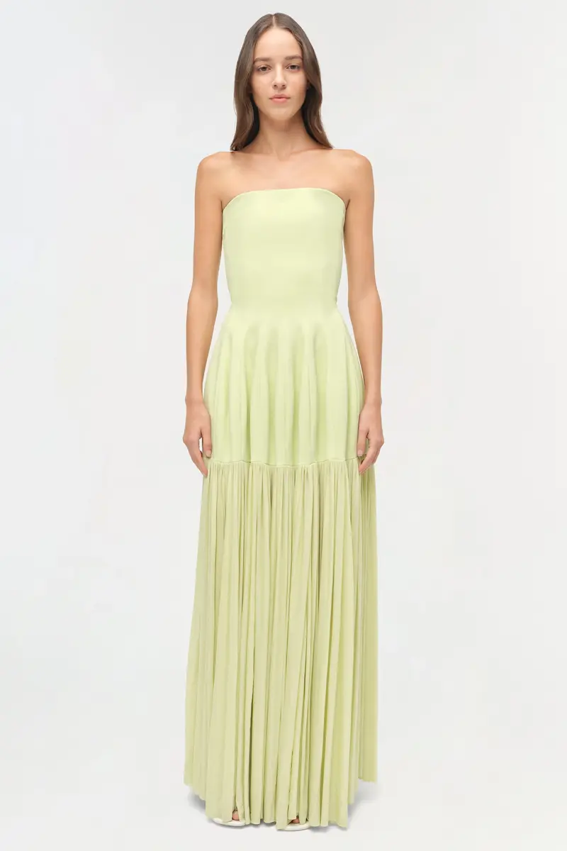 Simkhai Sandrine Draped Jersey Bustier Midi Dress | Thumbnail 7