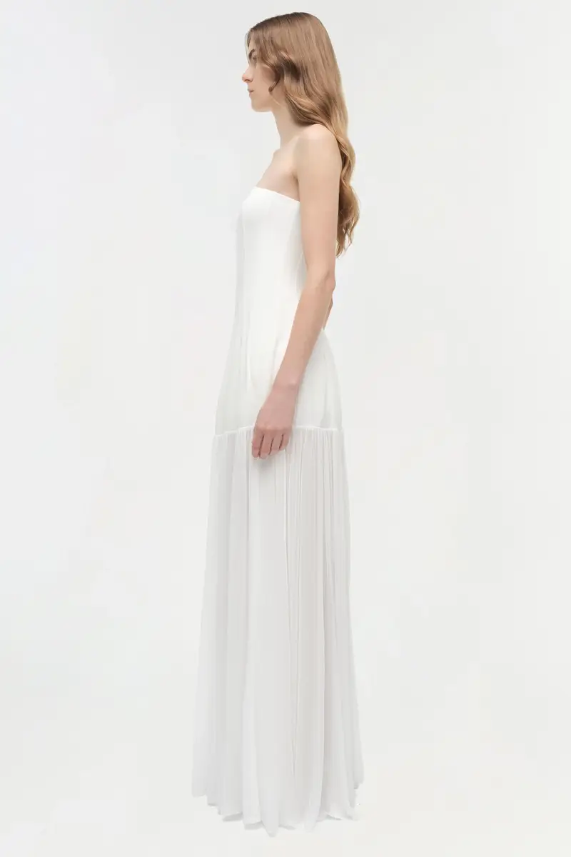 Simkhai Sandrine Draped Jersey Bustier Midi Dress | Thumbnail 4