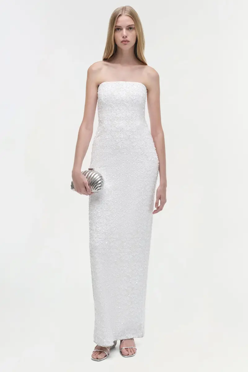 Simkhai Savia Strapless Embellished Gown | Thumbnail 2
