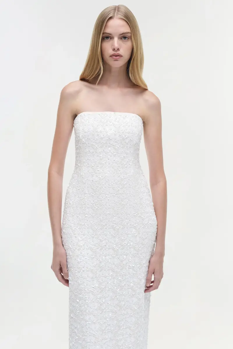 Simkhai Savia Strapless Embellished Gown | Thumbnail 3