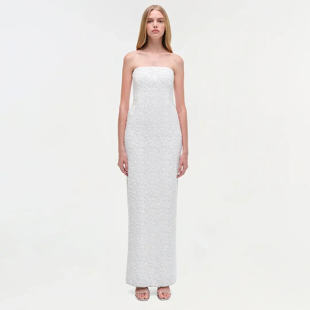 Simkhai Savia Strapless Embellished Gown | Thumbnail 7