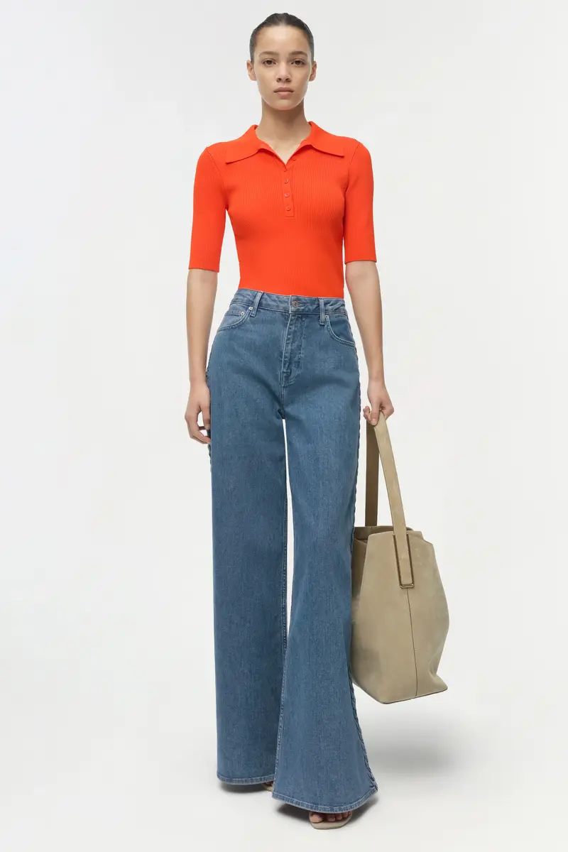 Simkhai Secily Knit Polo | Thumbnail 2 Simkhai Secily Knit Polo | Thumbnail 2
