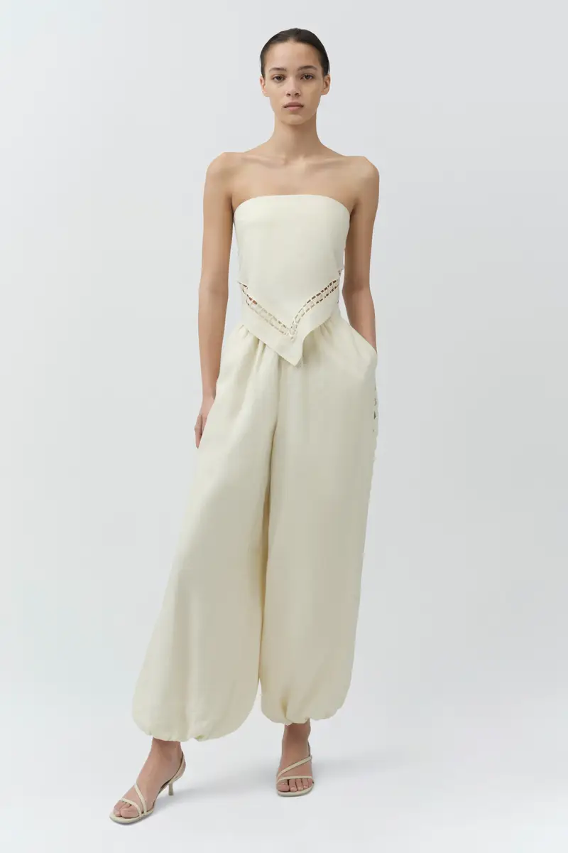 Simkhai Selah Linen Lace Balloon Pant | Thumbnail 2 Simkhai Selah Linen Lace Balloon Pant | Thumbnail 2