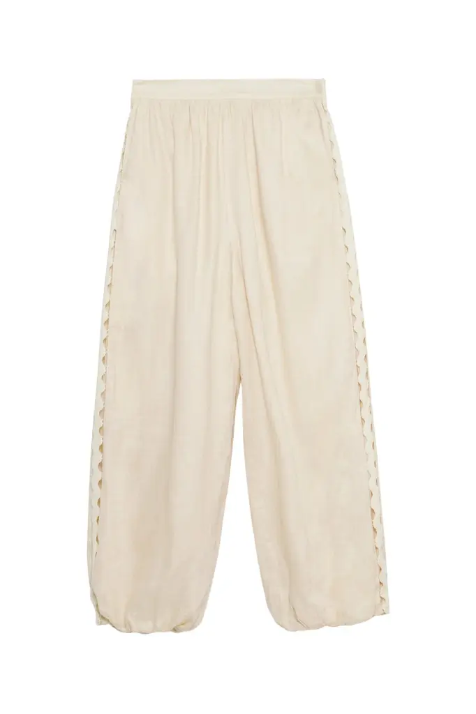 Selah Linen Lace Balloon Pant
