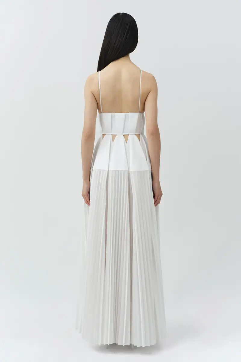 Simkhai Selene Pleated Cotton Gown | Thumbnail 5 Simkhai Selene Pleated Cotton Gown | Thumbnail 5