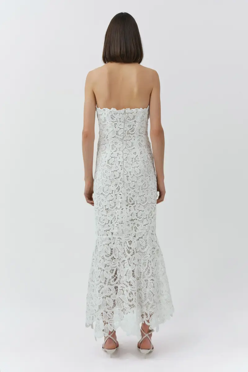 Simkhai Sera Floral Raffia Bustier Midi Dress | Thumbnail 5 Simkhai Sera Floral Raffia Bustier Midi Dress | Thumbnail 5