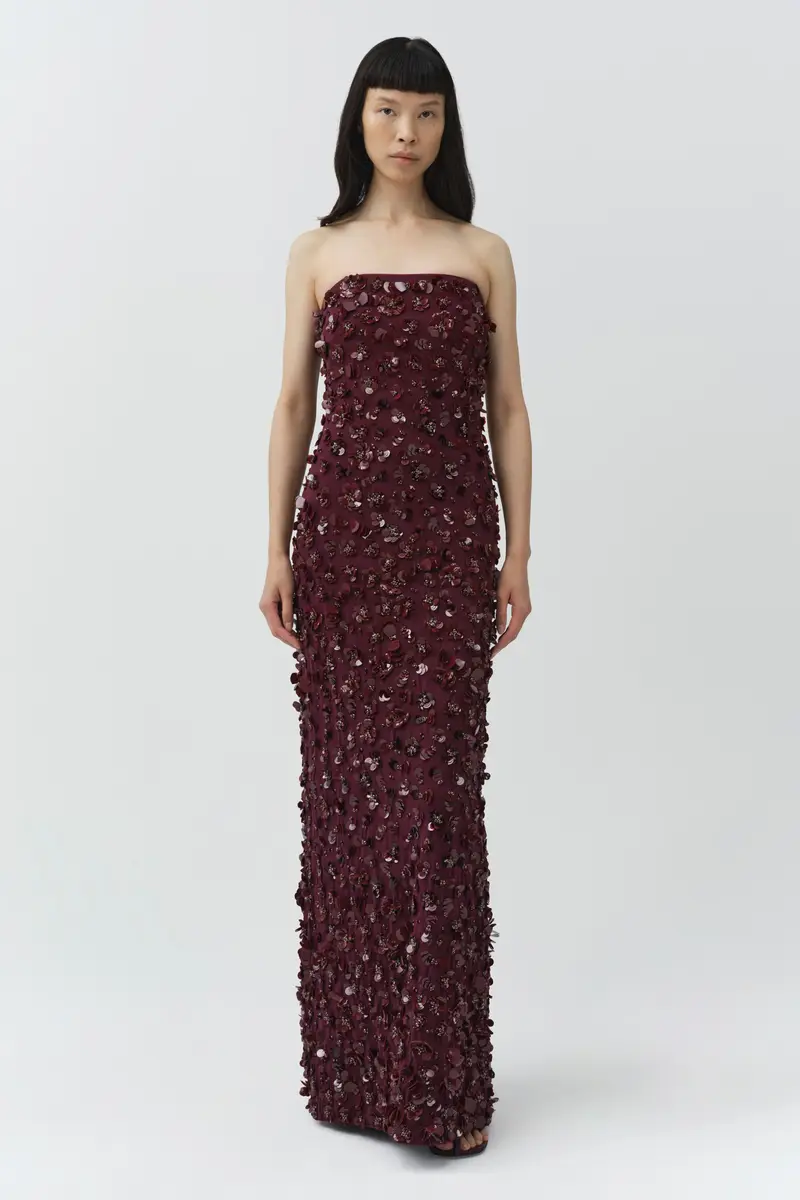 Simkhai Serafina Strapless Embellished Gown | Thumbnail 2 Simkhai Serafina Strapless Embellished Gown | Thumbnail 2