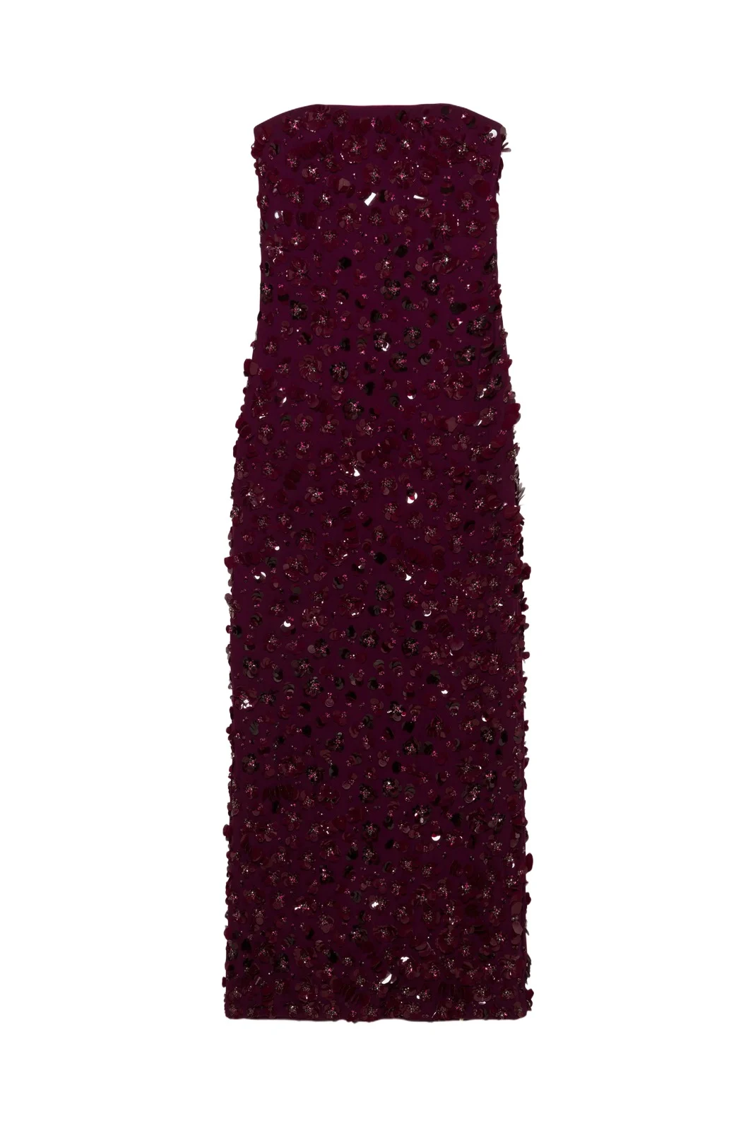 Serafina Strapless Embellished Gown