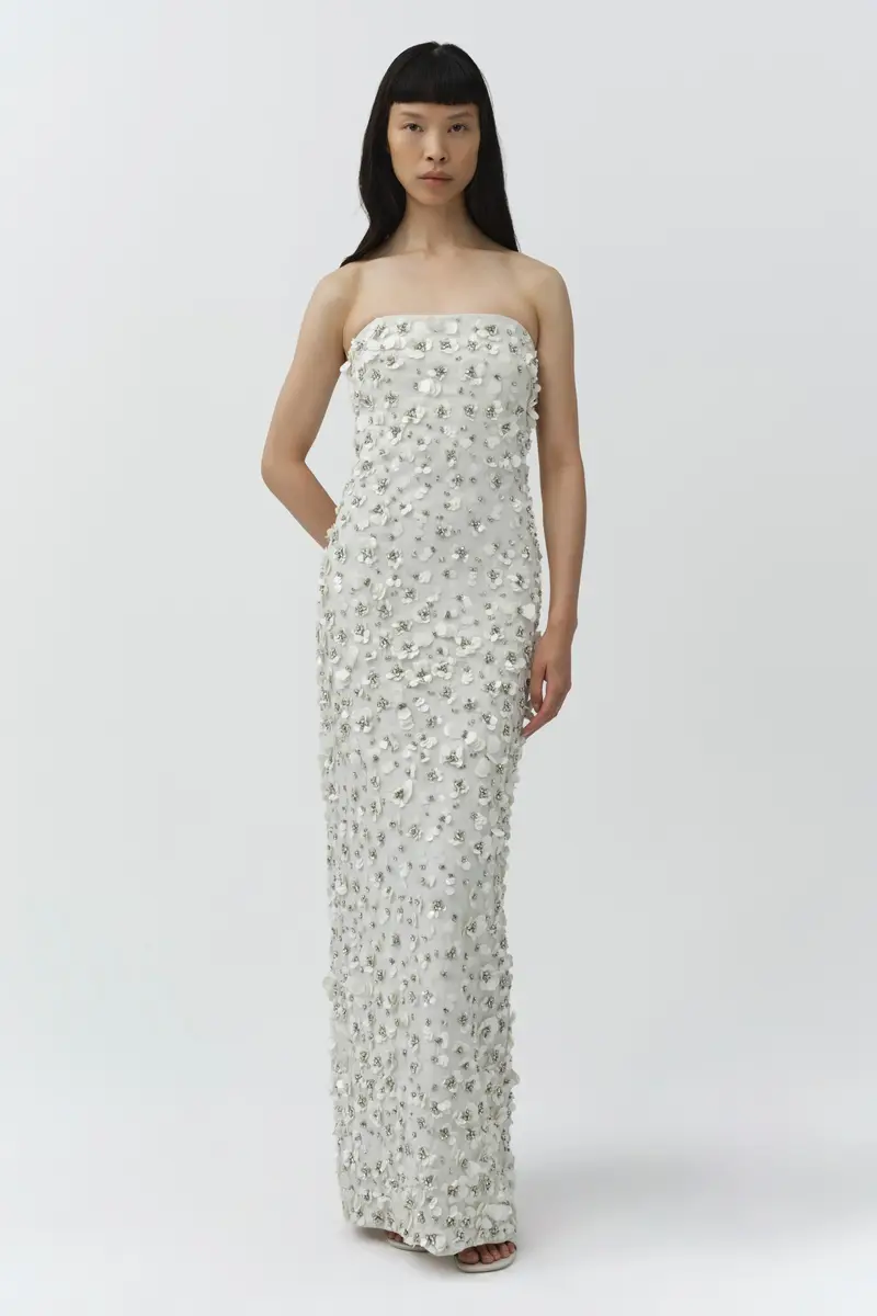 Simkhai Serafina Strapless Embellished Gown | Thumbnail 3