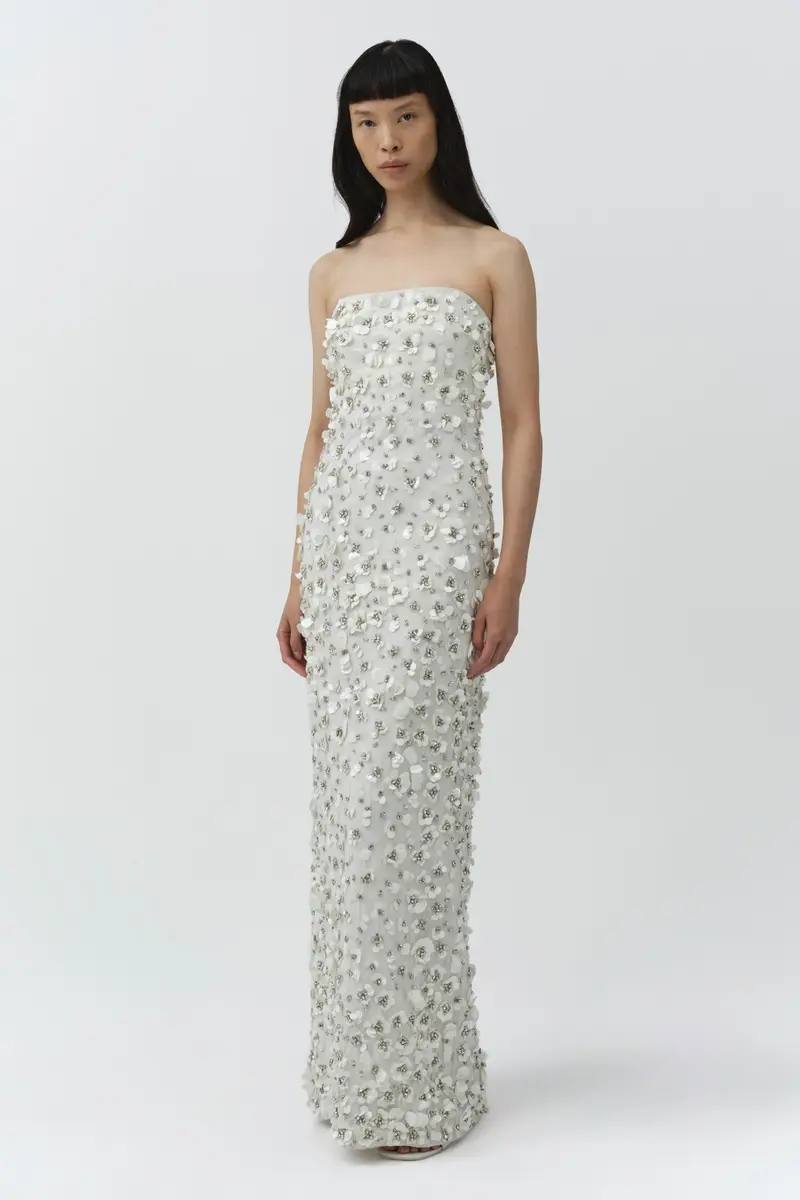 Simkhai Serafina Strapless Embellished Gown | Thumbnail 5