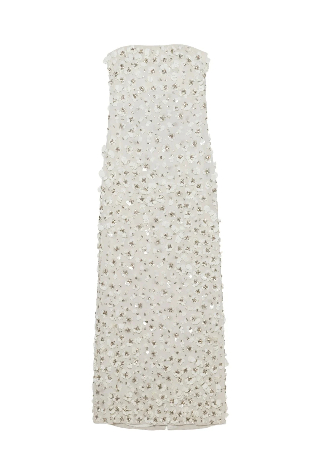 Serafina Strapless Embellished Gown